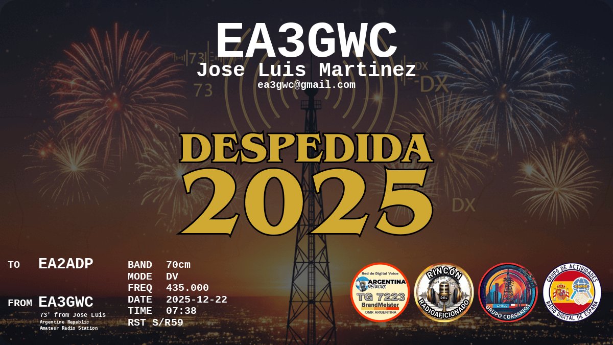 QSL EA2ADP