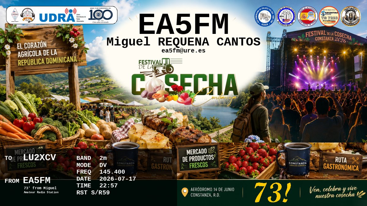 QSL LU2XCV