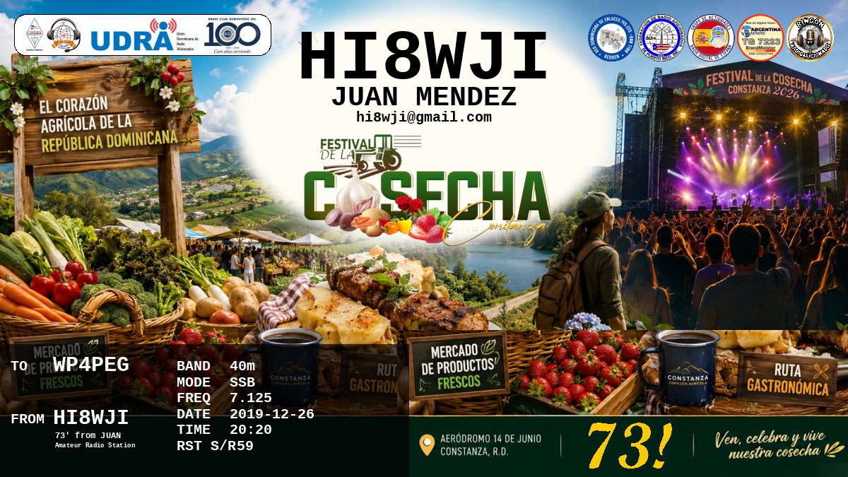 QSL WP4PEG